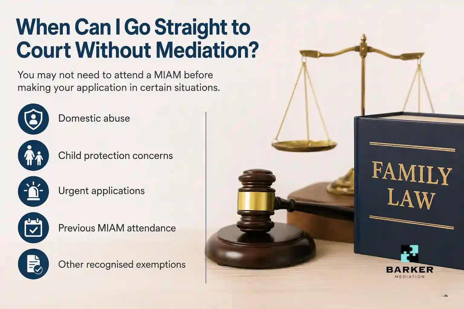 When Can I Go Straight to Court Without Mediation Buckinghamshire?